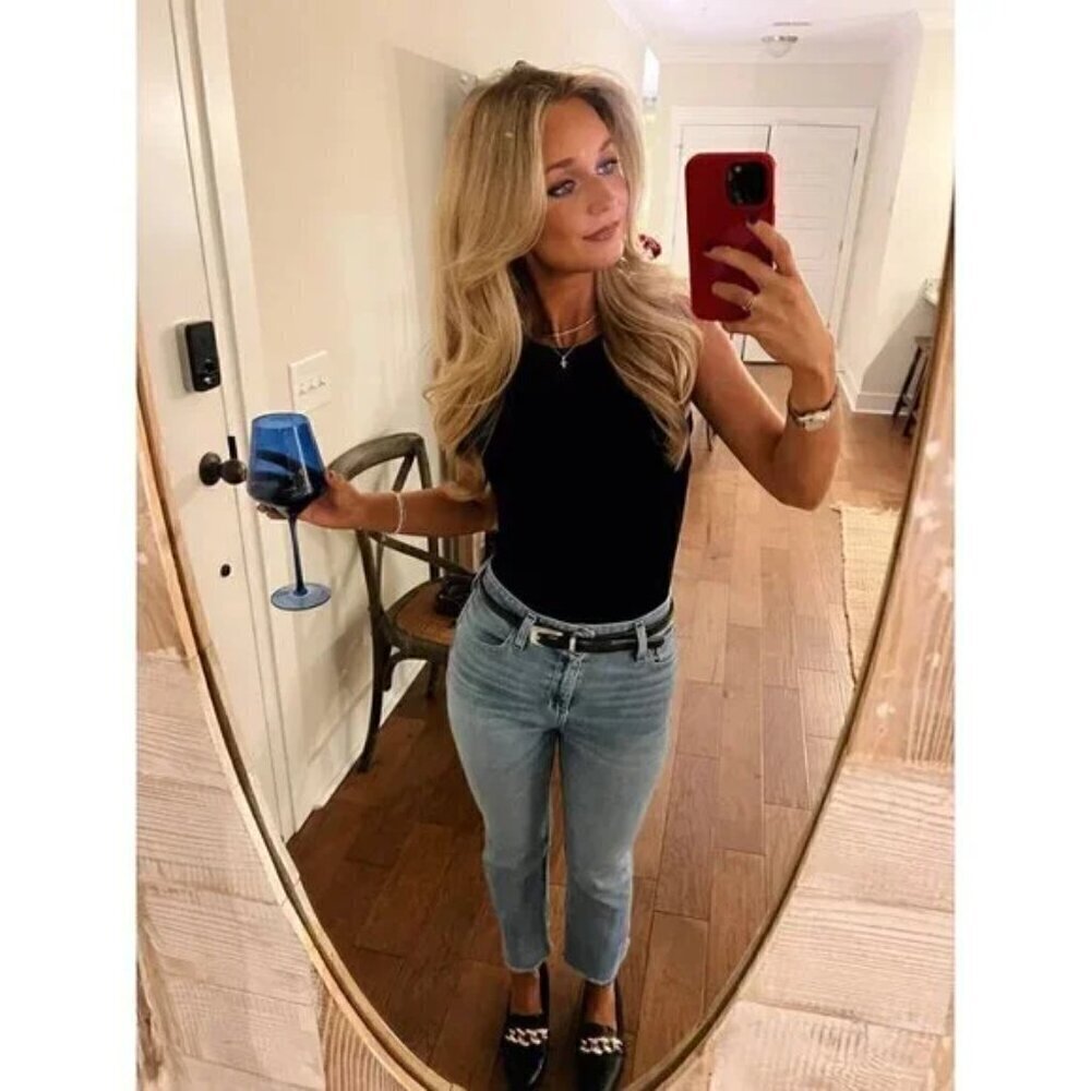 SKIMS Fits Everybody High Neck Bodysuit in Onyx Black Size XX-Small - Picture 12 of 16